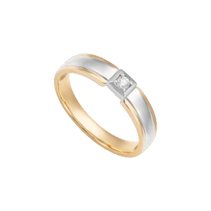 18K Gold Diamond Men's Wedding Ring PNJ DD00C000552