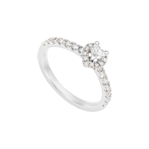 14K White Gold Diamond Ring PNJ DDDDW003706